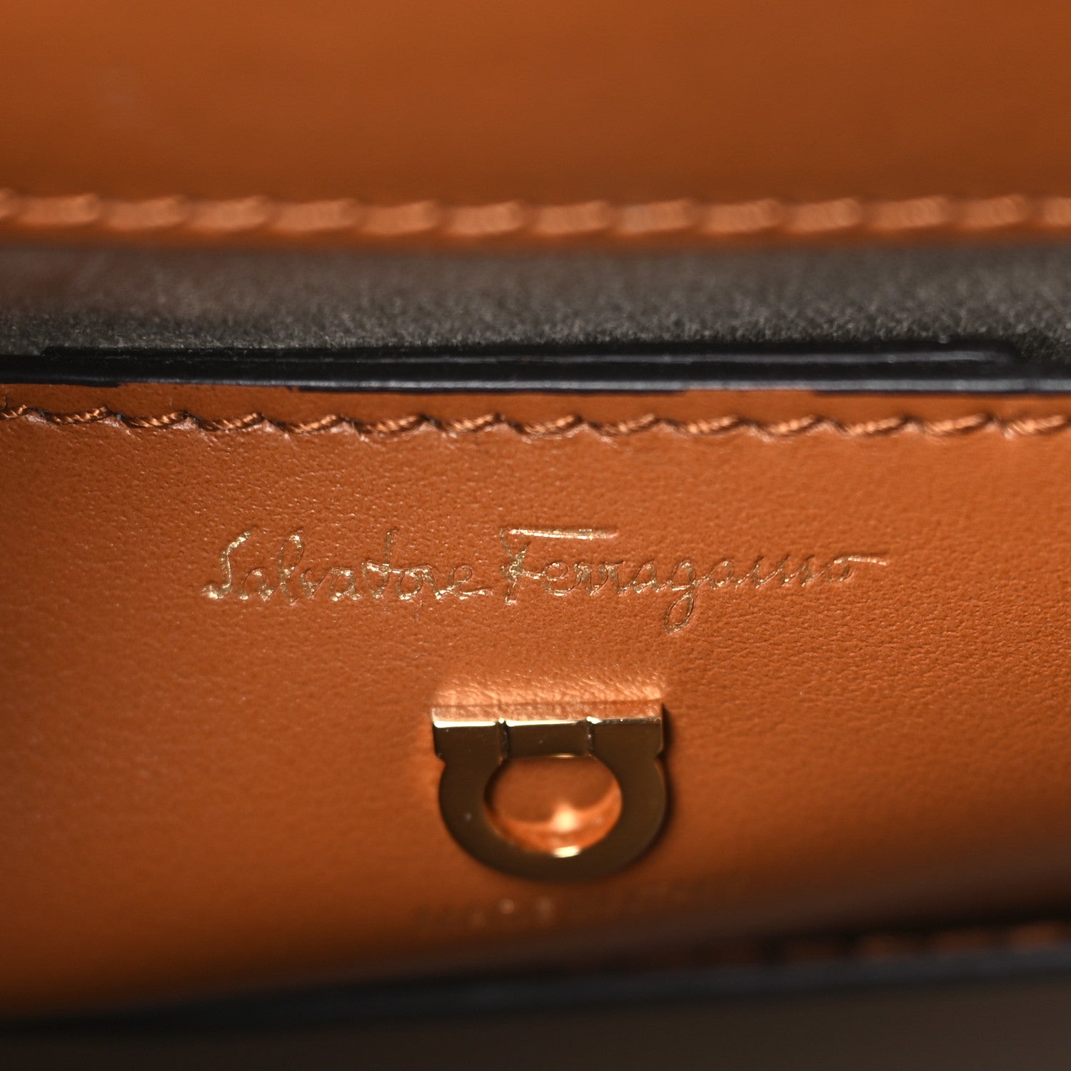 Salvatore Ferragamo Calfskin Wicker Margot Top Handle Satchel Brown 6 of 8