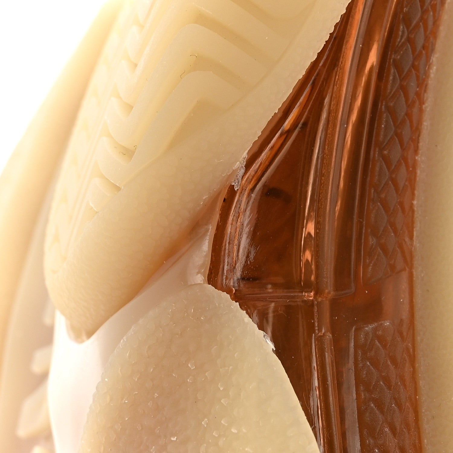 Balenciaga Fabric Mesh Clear Sole Womens Triple S Sneakers 37 Beige 9 of 9