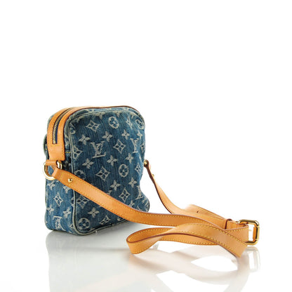 Louis Vuitton Denim Camera Bag Blue 3 of 7