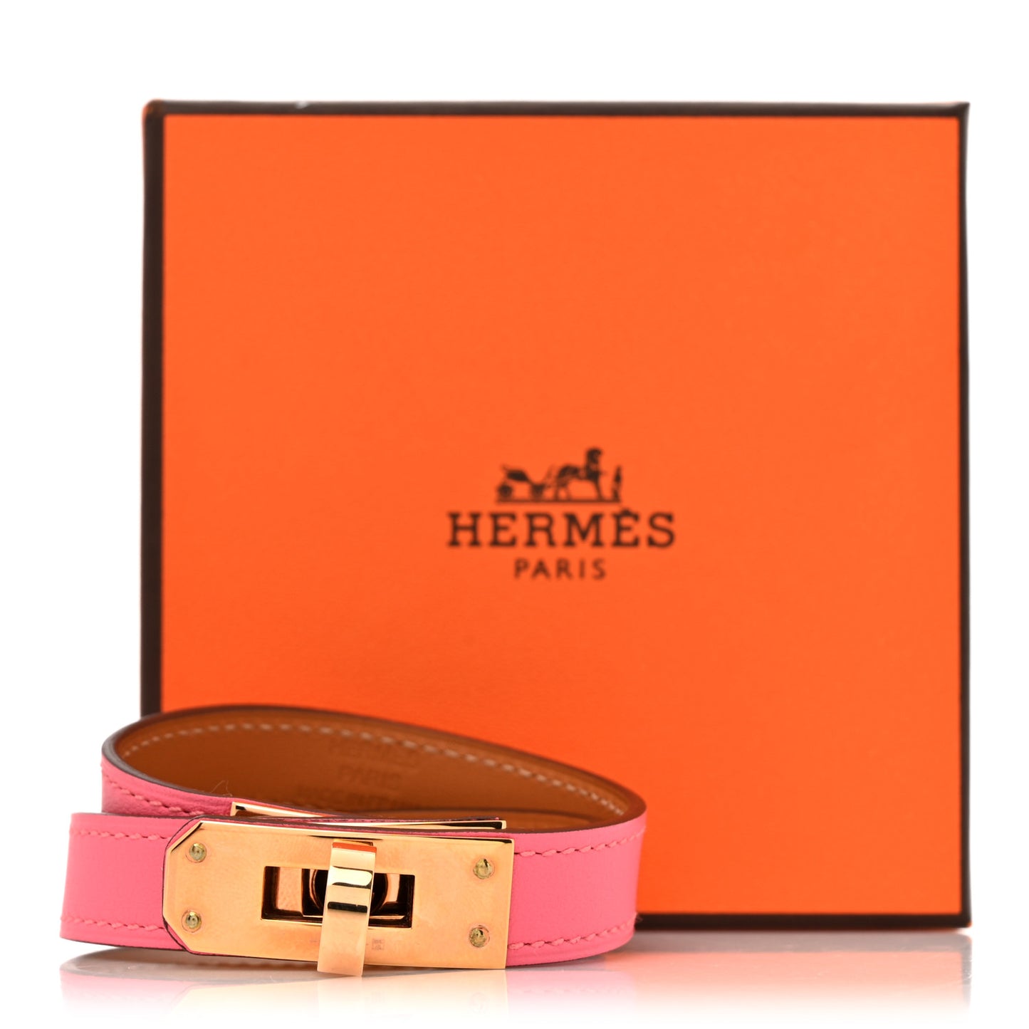 Swift Kelly Double Tour Bracelet T2 Rose Azalee