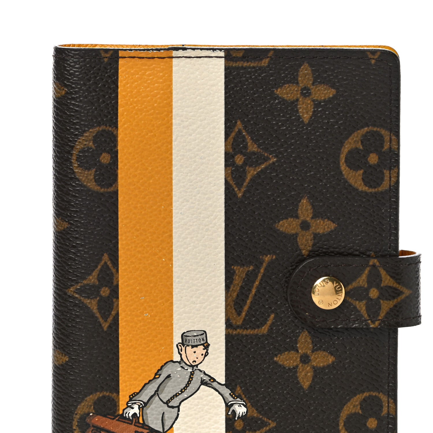 Louis Vuitton Monogram Groom Small Ring Agenda Cover Yellow 7 of 10
