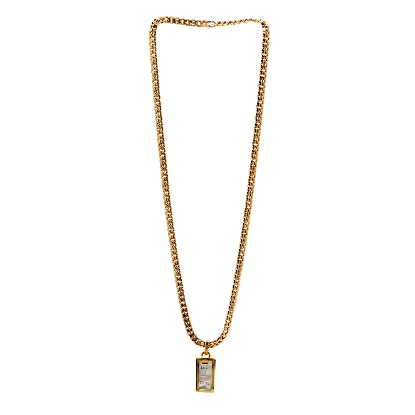 Metal Cubes Necklace Gold