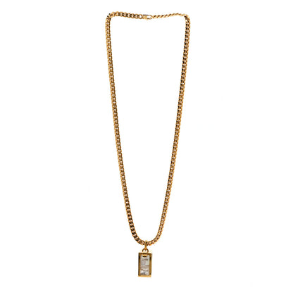 Fendi Metal Cubes Necklace Gold 3 of 5