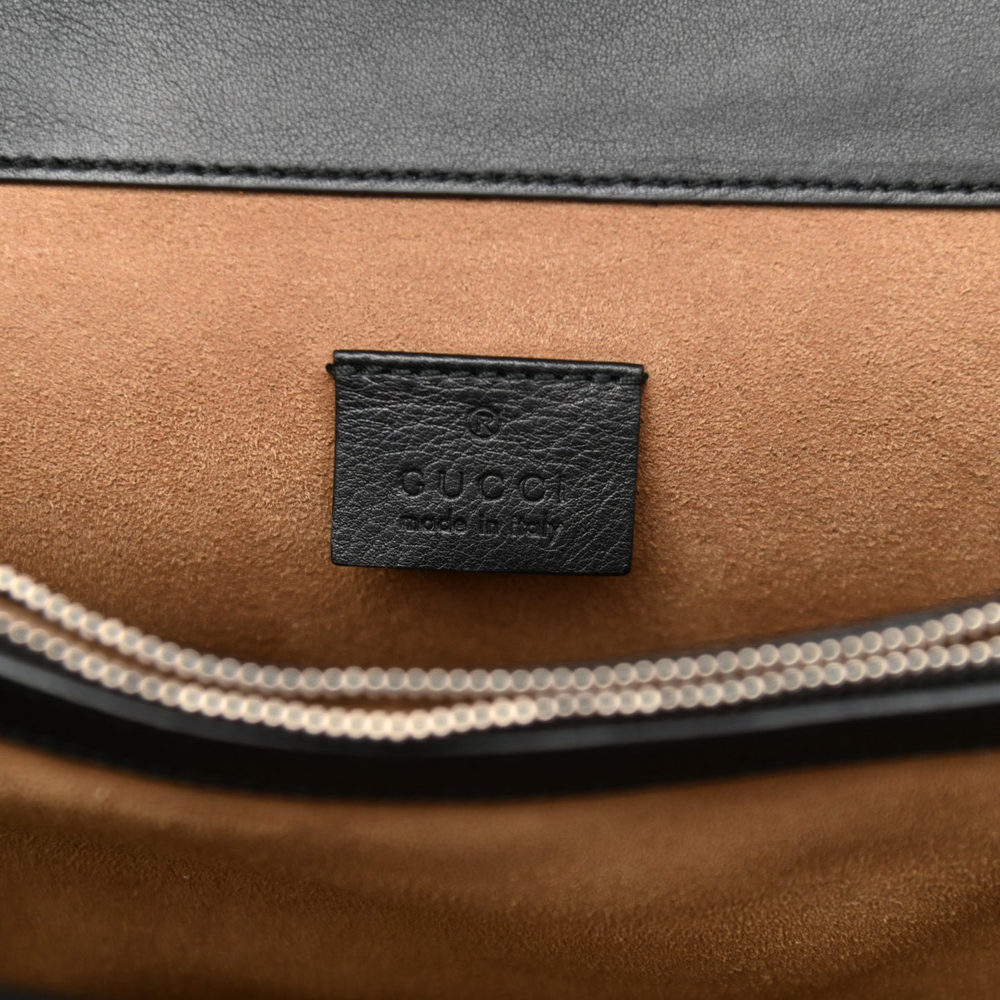 GG Supreme Monogram Arabesque Medium Dionysus Shoulder Bag Black
