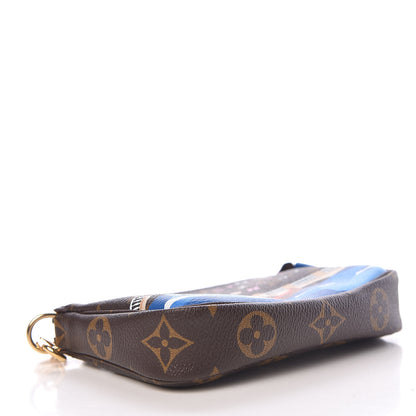 Louis Vuitton Monogram 2019 Christmas Animation Mini Venice Pochette Accessories Blue 4 of 8