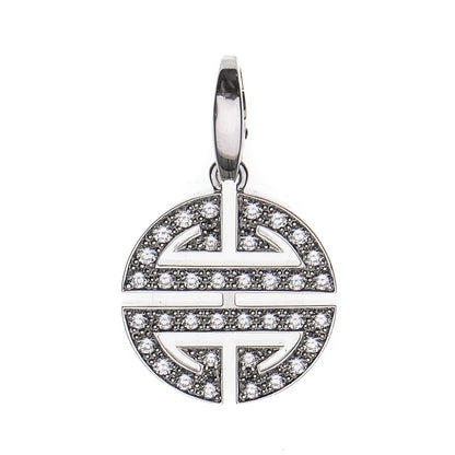 Cartier 18K White Gold Diamond Longevity Charm 1 of 4