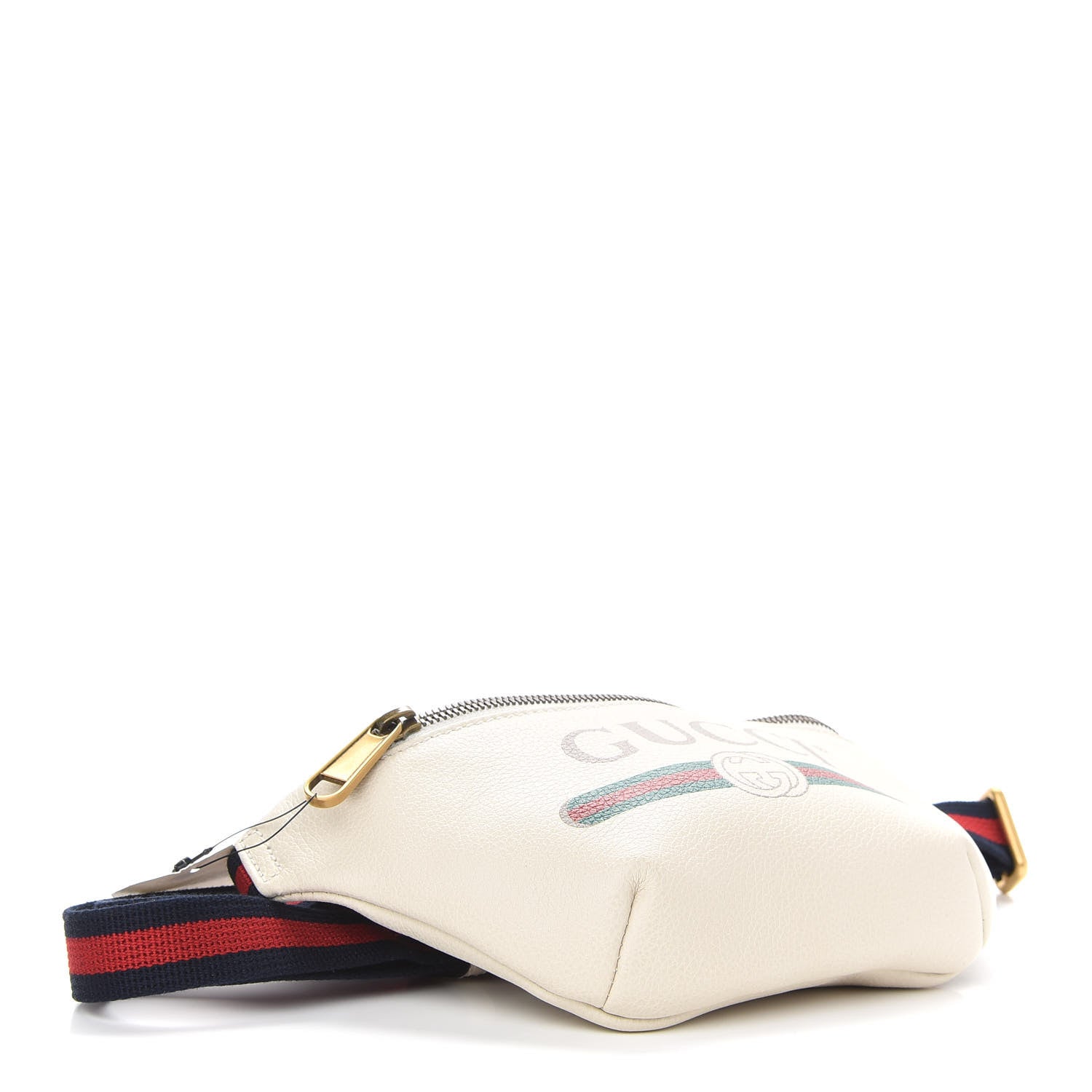 Gucci Grained Calfskin Small Logo Belt Bag White 4 of 9