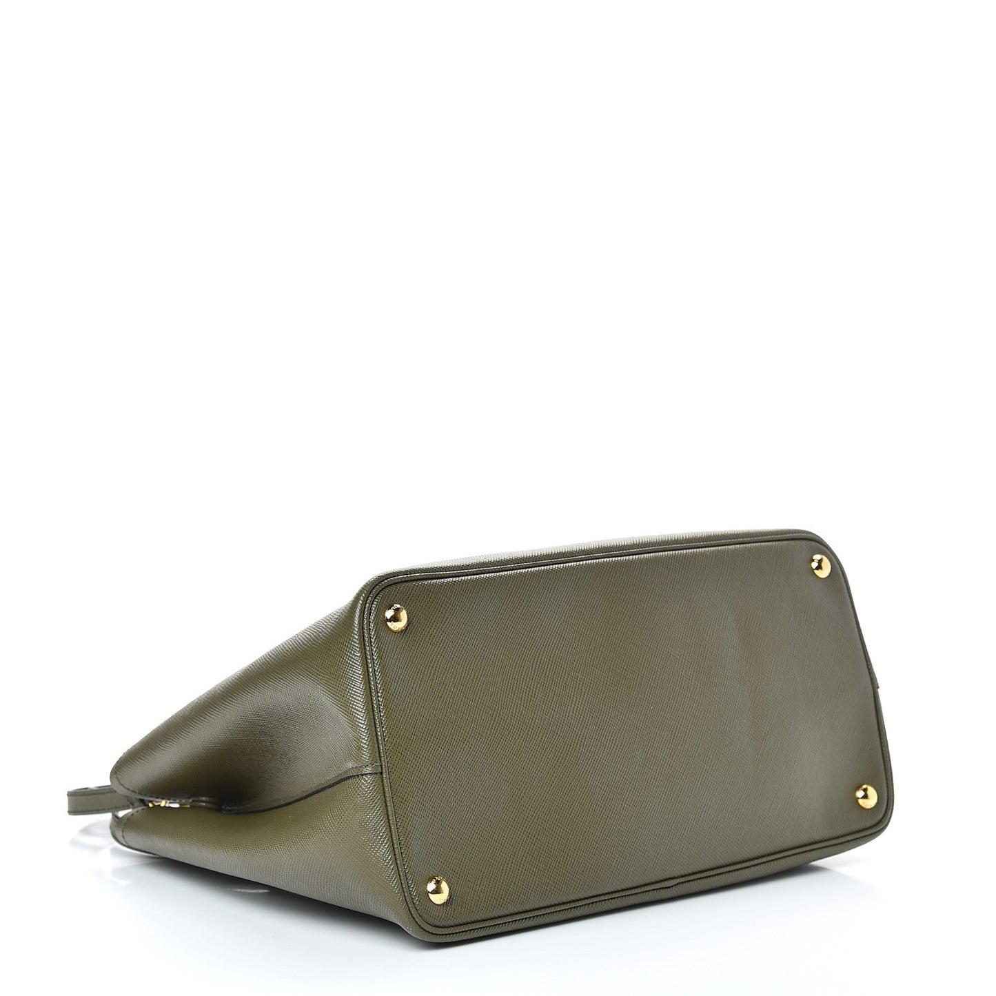 Saffiano Cuir Medium Double Bag Militare Black