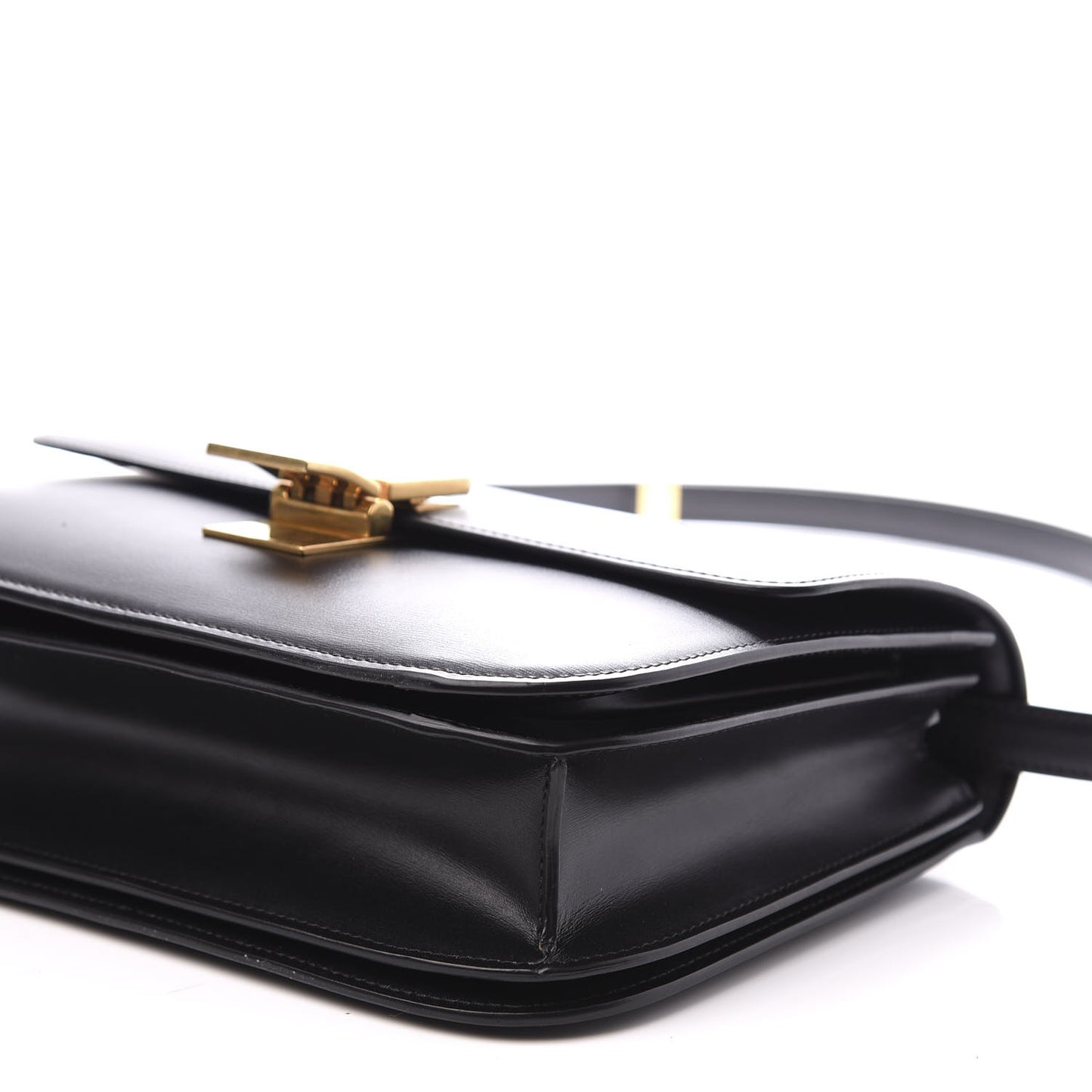 Box Calfskin Medium Classic Box Flap Bag Black
