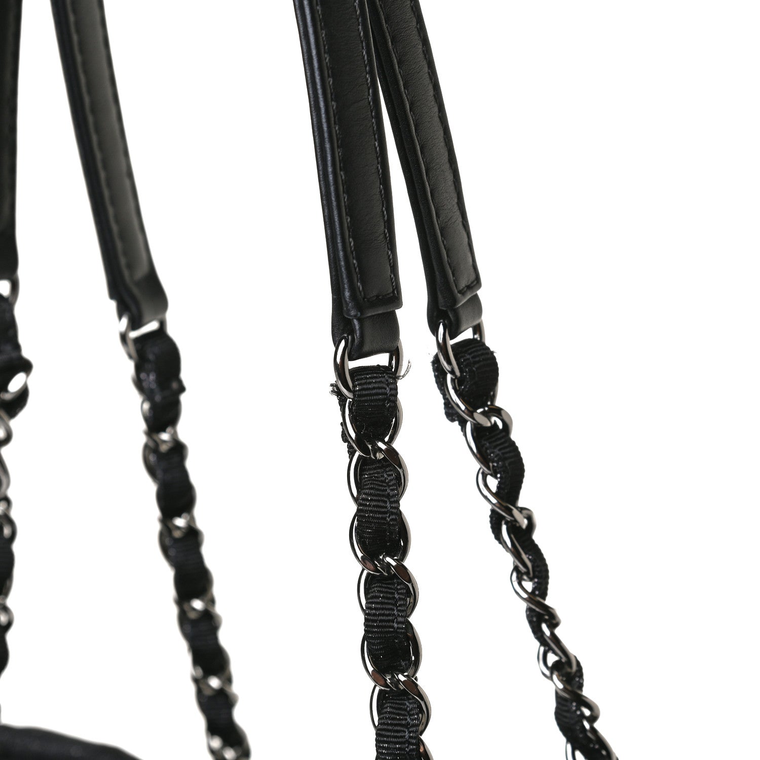 Chanel Lurex Boucle Mini Deauville Tote Black 11 of 16