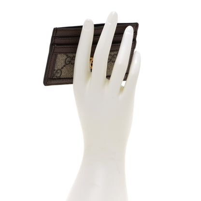 Gucci GG Supreme Monogram Ophidia Card Holder Brown 2 of 7