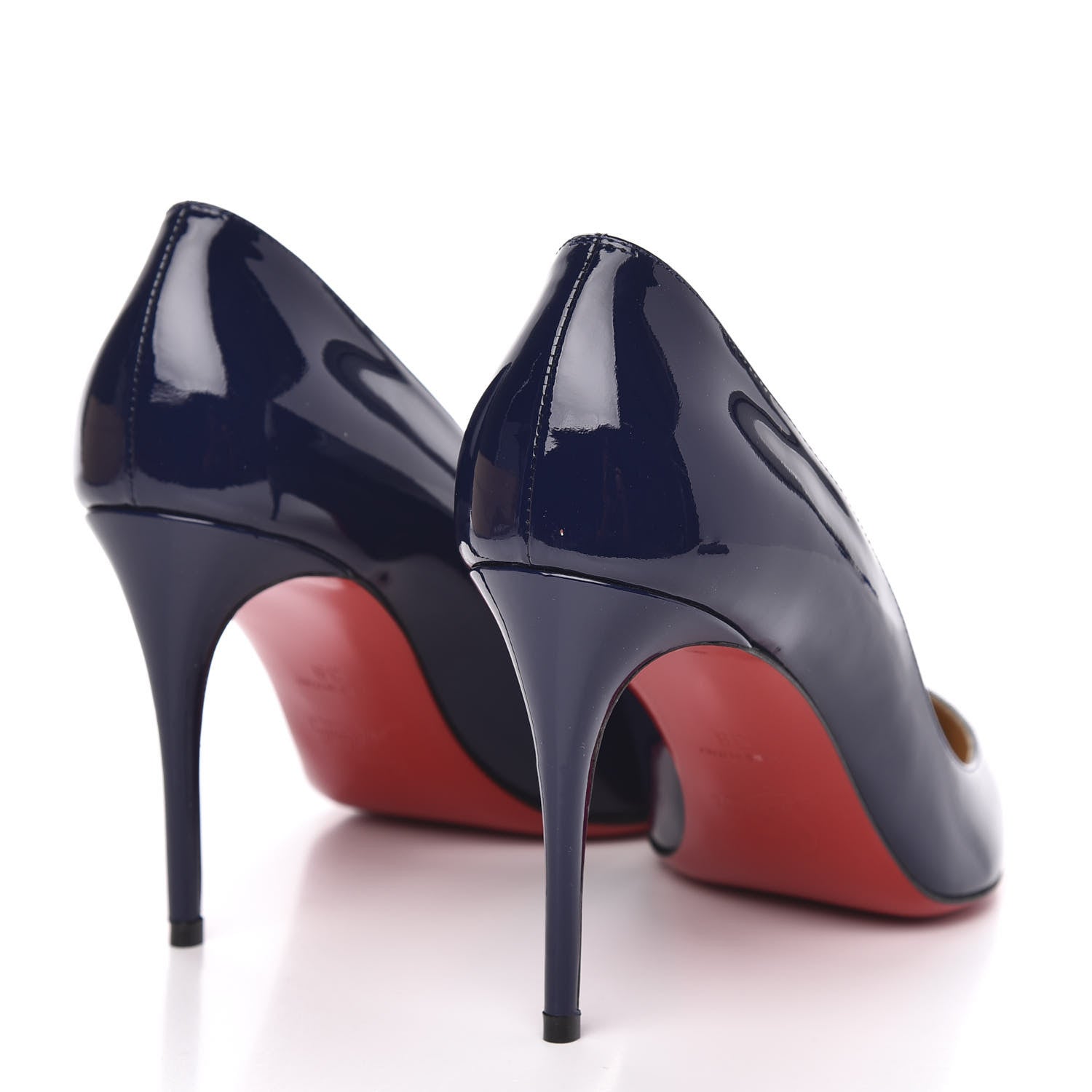 Christian Louboutin Patent Pigalle Follies 85 Pumps 39 China Blue 4 of 8