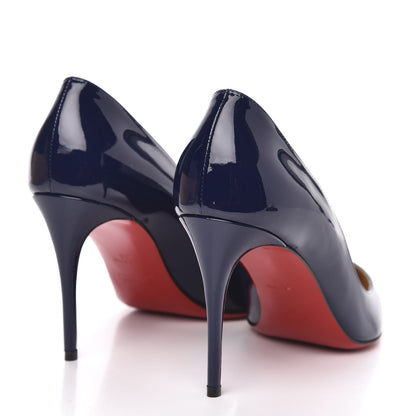 Christian Louboutin Patent Pigalle Follies 85 Pumps 39 China Blue 4 of 8