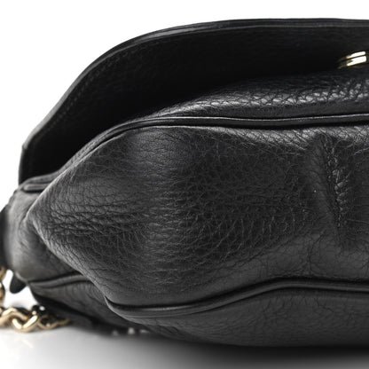 Gucci Pebbled Calfskin Small Soho Flap Crossbody Black 10 of 16