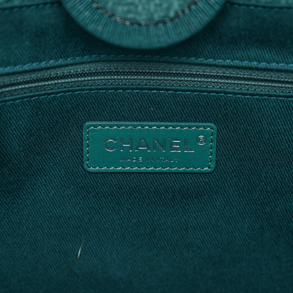 Chanel Lurex Boucle Small Deauville Tote Turquoise 7 of 10