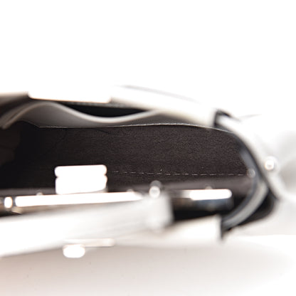 Fendi Shiny Nappa Micro Peekaboo Iconic Satchel White 5 of 14