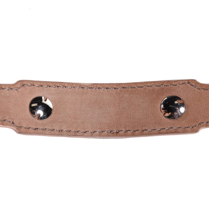 Balenciaga Agneau Classic Silver Hardware Croco Double Tour Bracelet Bois De Rose 5 of 8