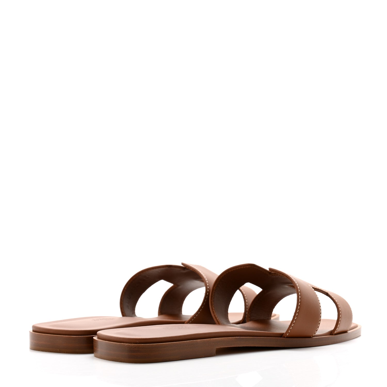 Hermes Box Calfskin Oran Sandals 39 Gold 4 of 11
