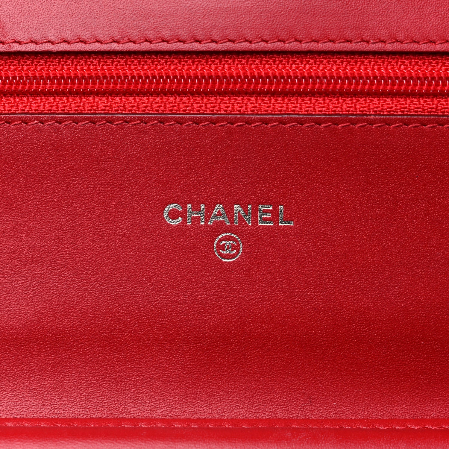 Chanel Patent Quilted Brilliant Wallet On Chain WOC Red 6 of 18
