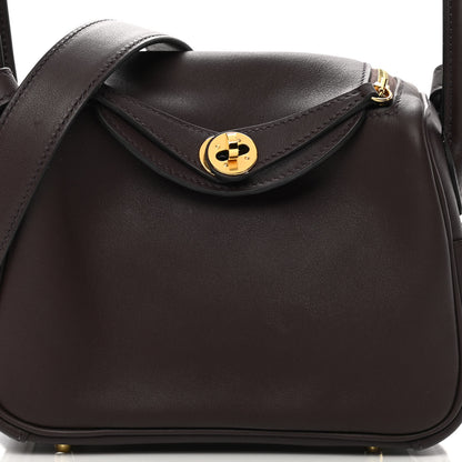 Hermes Swift Verso Mini Lindy 20 Rouge Sellier Bleu Saphir 7 of 14