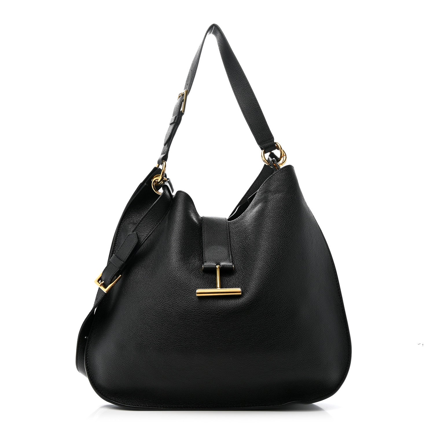 Tom Ford Grain Calfskin Large Tara Crossbody Black 1 of 15