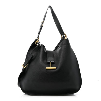 Tom Ford Grain Calfskin Large Tara Crossbody Black 1 of 15