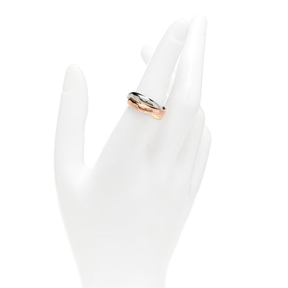 Cartier 18K Pink Yellow White Gold Classic Les Must De Cartier Trinity Ring 53 6.25 2 of 5