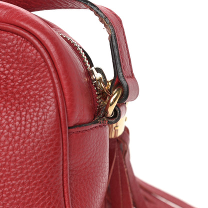 Gucci Pebbled Calfskin Small Soho Disco Bag Tabasco Red 17 of 21