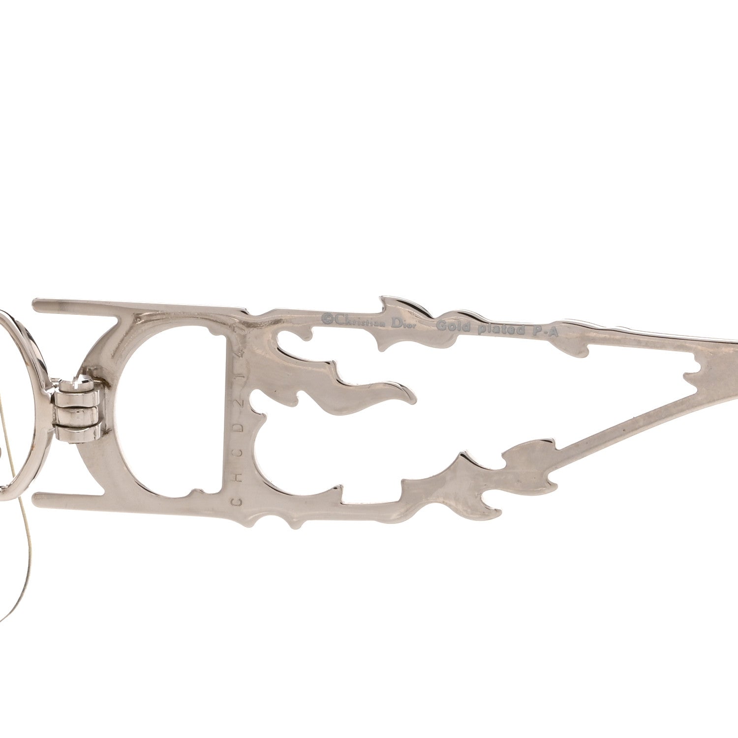 Christian Dior Metal Crystal DiorFire Sunglasses Silver 5 of 7