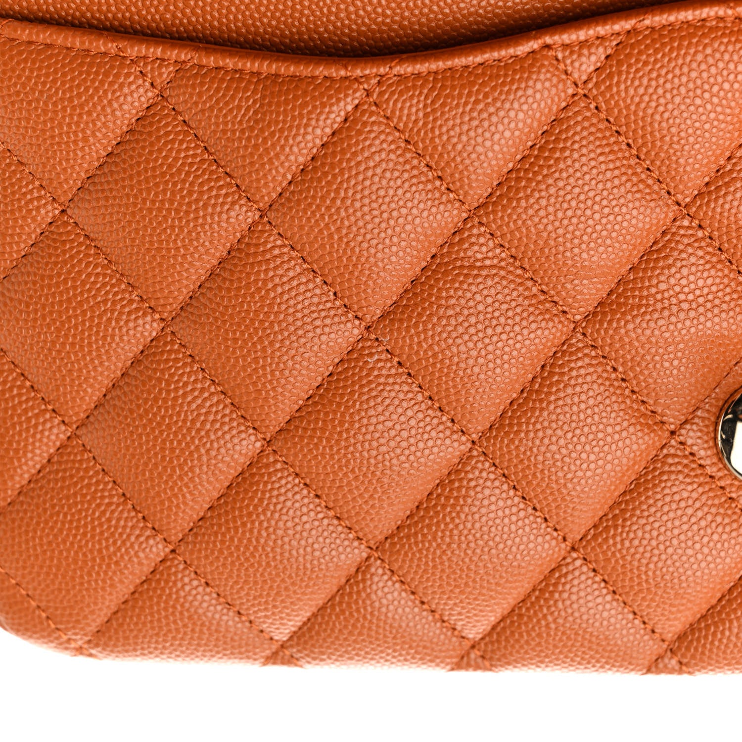Chanel Caviar Quilted Medium Double Flap Light Brown 11 of 12