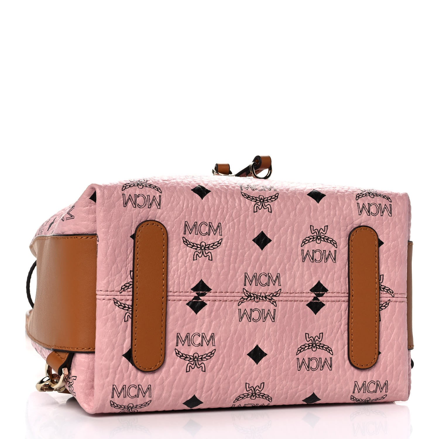 MCM Visetos Small Essential Backpack Soft Pink 3 of 12