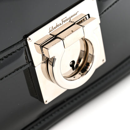 Salvatore Ferragamo Patent Jody Shoulder Bag Black 11 of 12