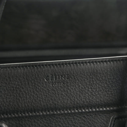 Celine Supple Calfskin Medium Phantom Luggage Black 6 of 9
