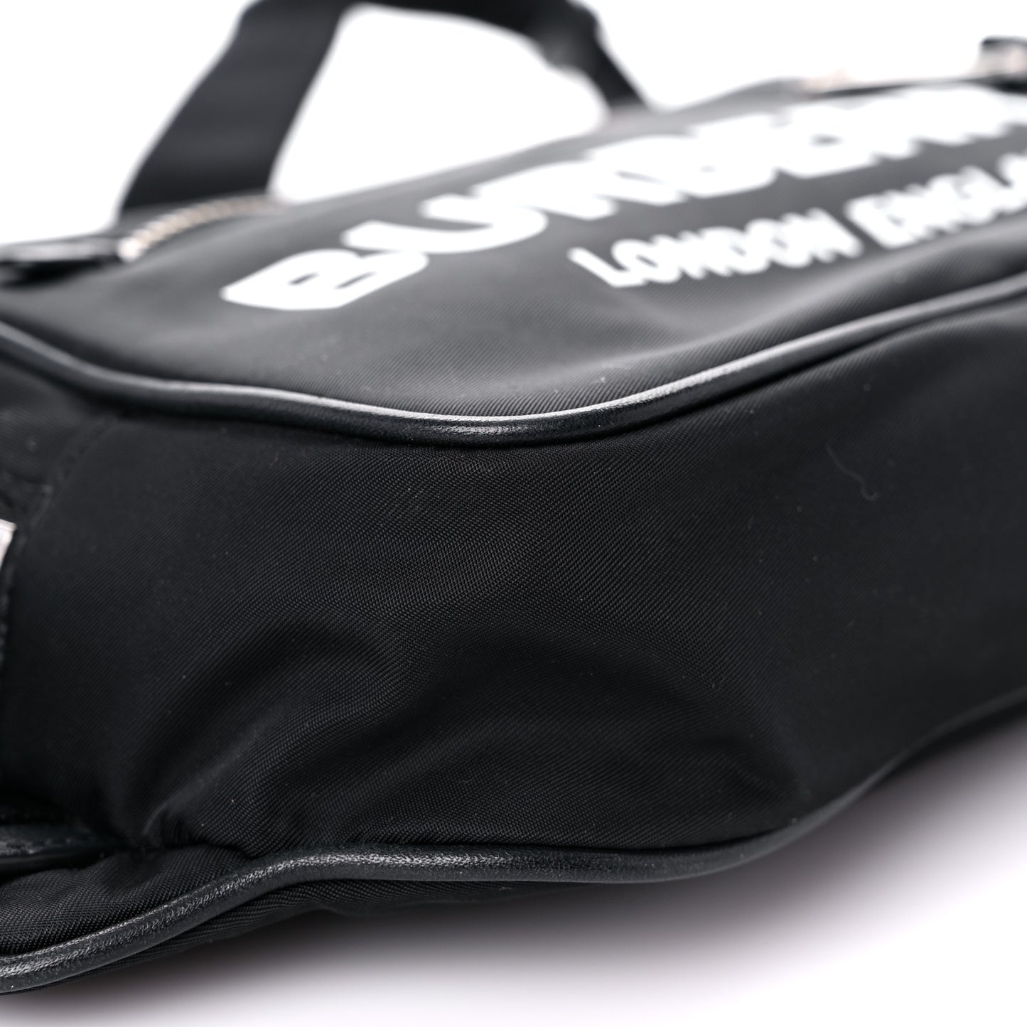 Econyl Logo Print Bum Bag Black