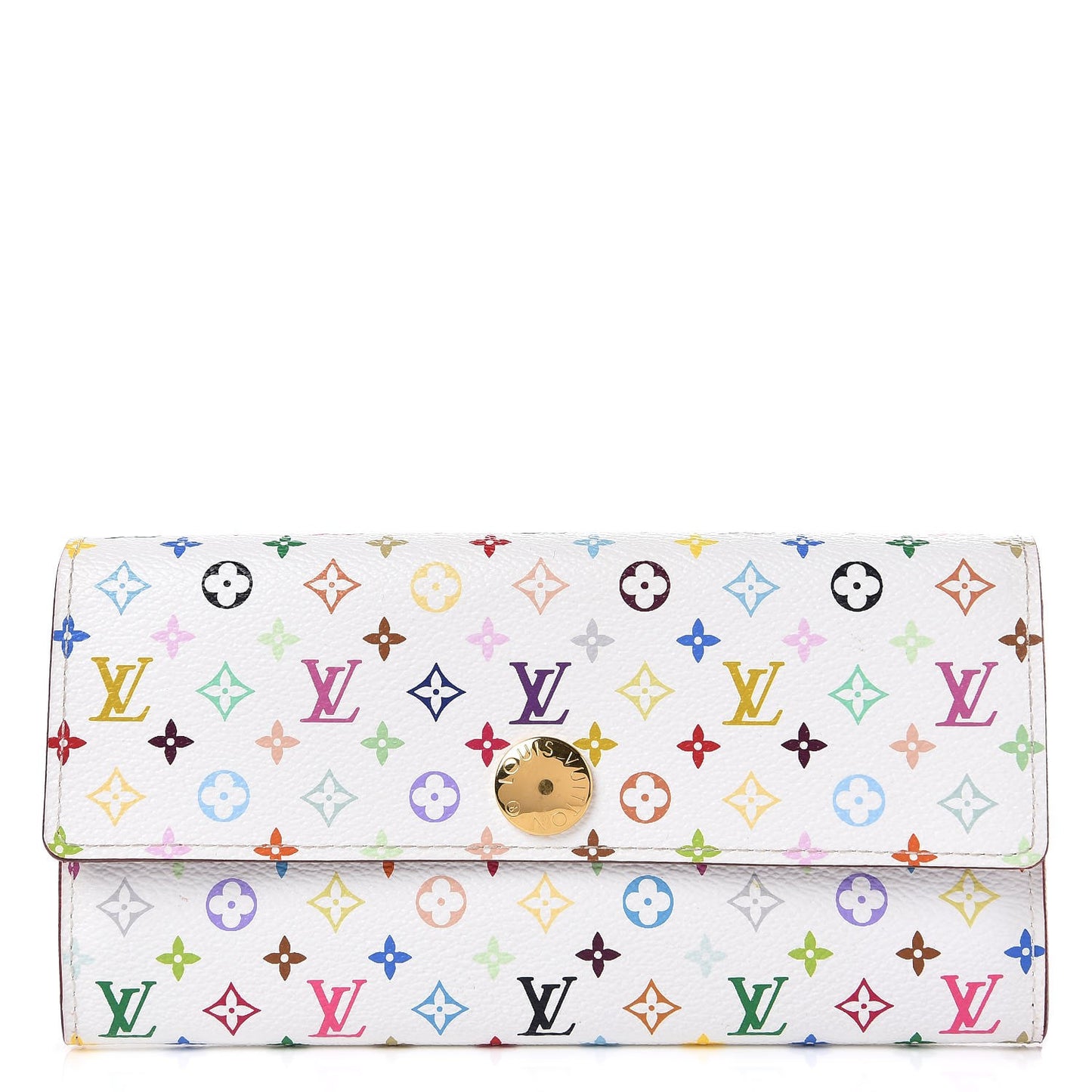Monogram Multicolor Sarah Wallet White Eglantine