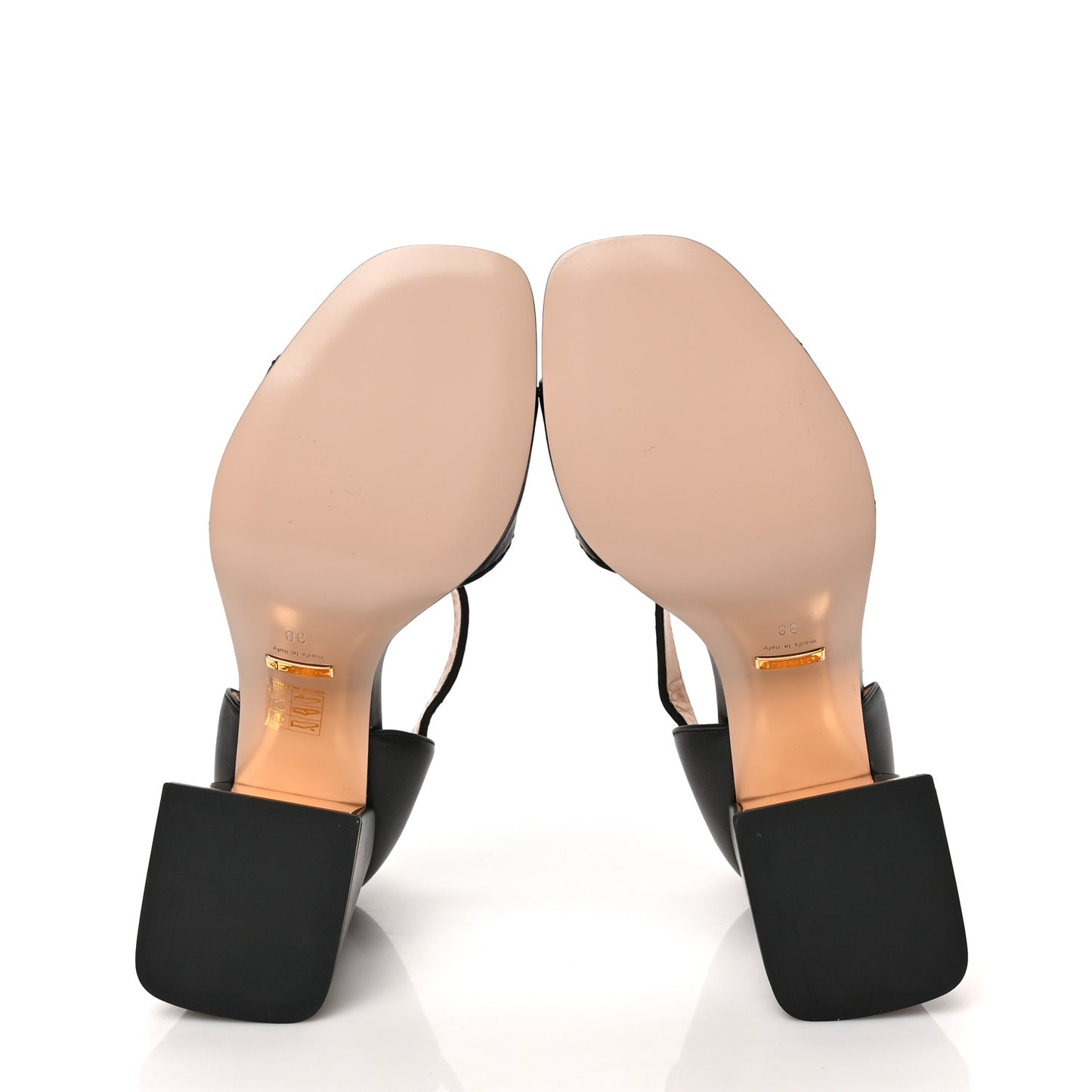 Nappa Horsebit Cross Strap 95mm Sandals 38 Black
