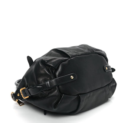 Prada Soft Calf Shopping Satchel Black 4 of 11