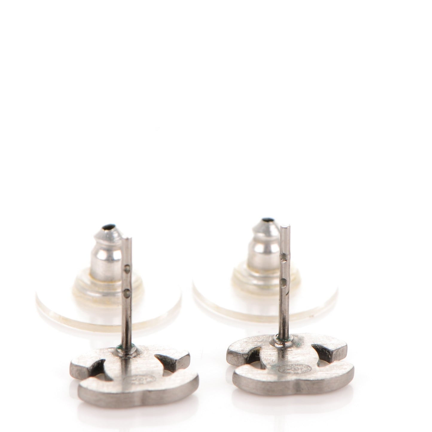 Ruthenium Crystal Mini Timeless CC Earrings