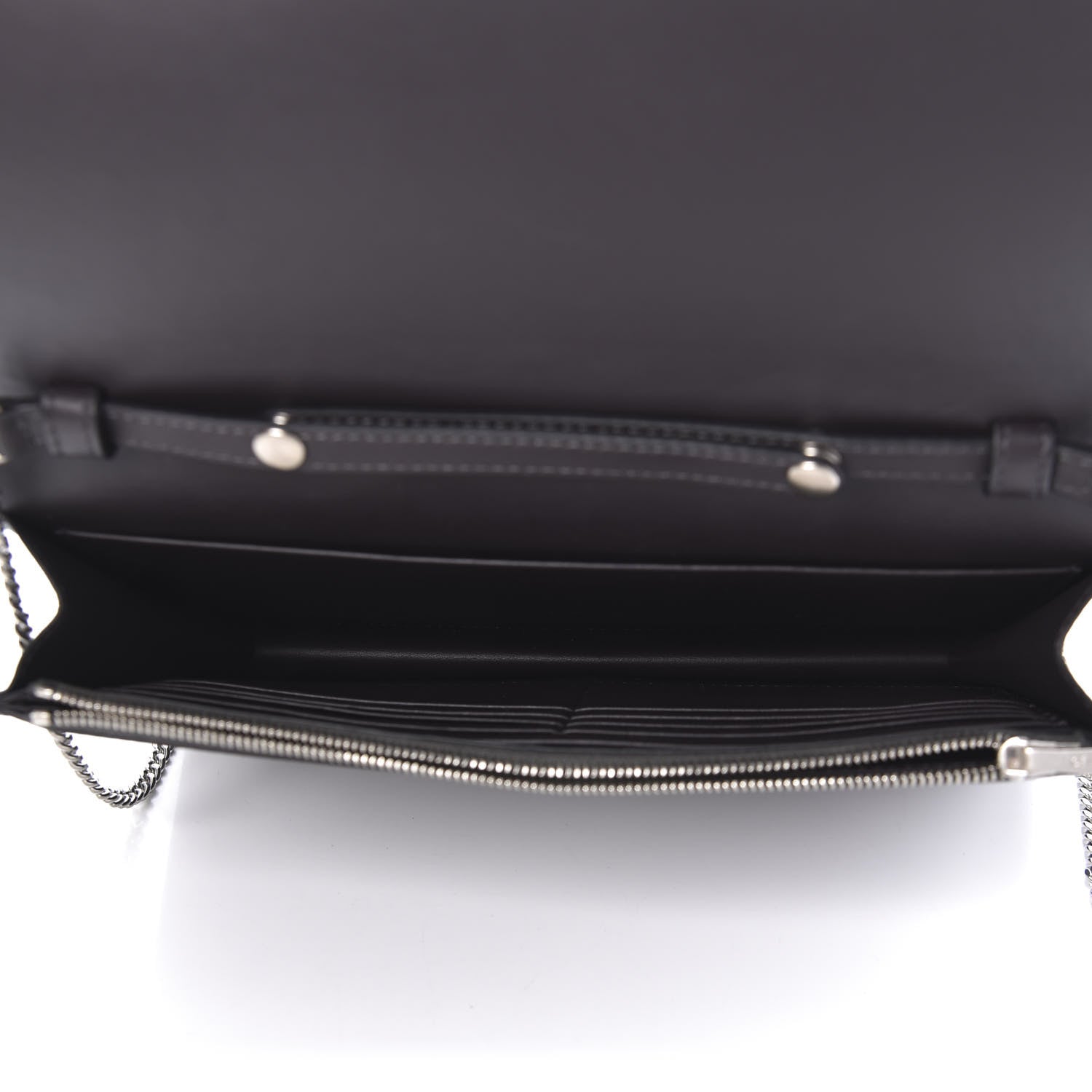 Celine Smooth Lambskin Frame Evening Chain Clutch Liquorice Antique Rose 5 of 9