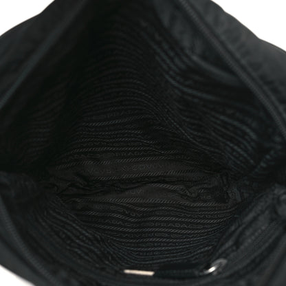 Prada Tessuto Nylon Saffiano Messenger Bag Black 5 of 9