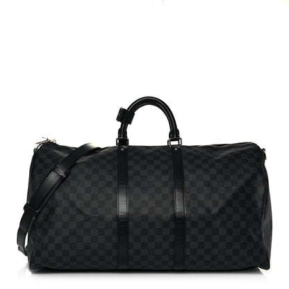 Louis Vuitton Damier Graphite Keepall Bandouliere 55 1 of 13