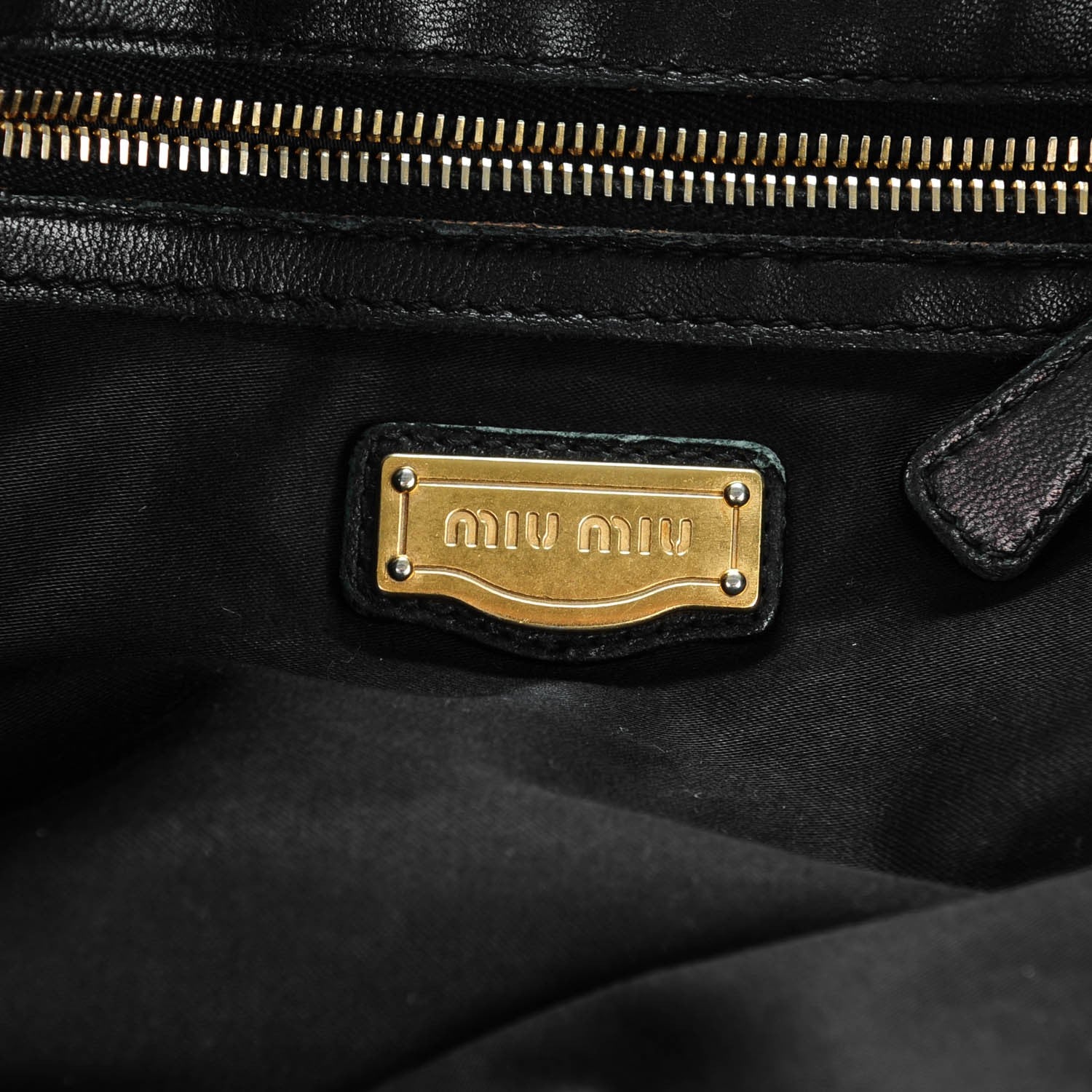 Miu Miu Nappa Matelasse Shopping Tote Nero Black 6 of 7