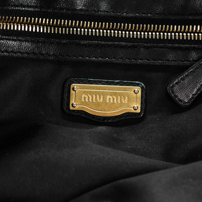 Miu Miu Nappa Matelasse Shopping Tote Nero Black 6 of 7