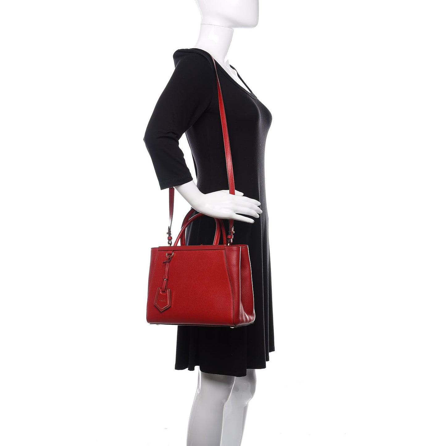 Vitello Elite Flamingo Petite 2Jours Tote Mattone