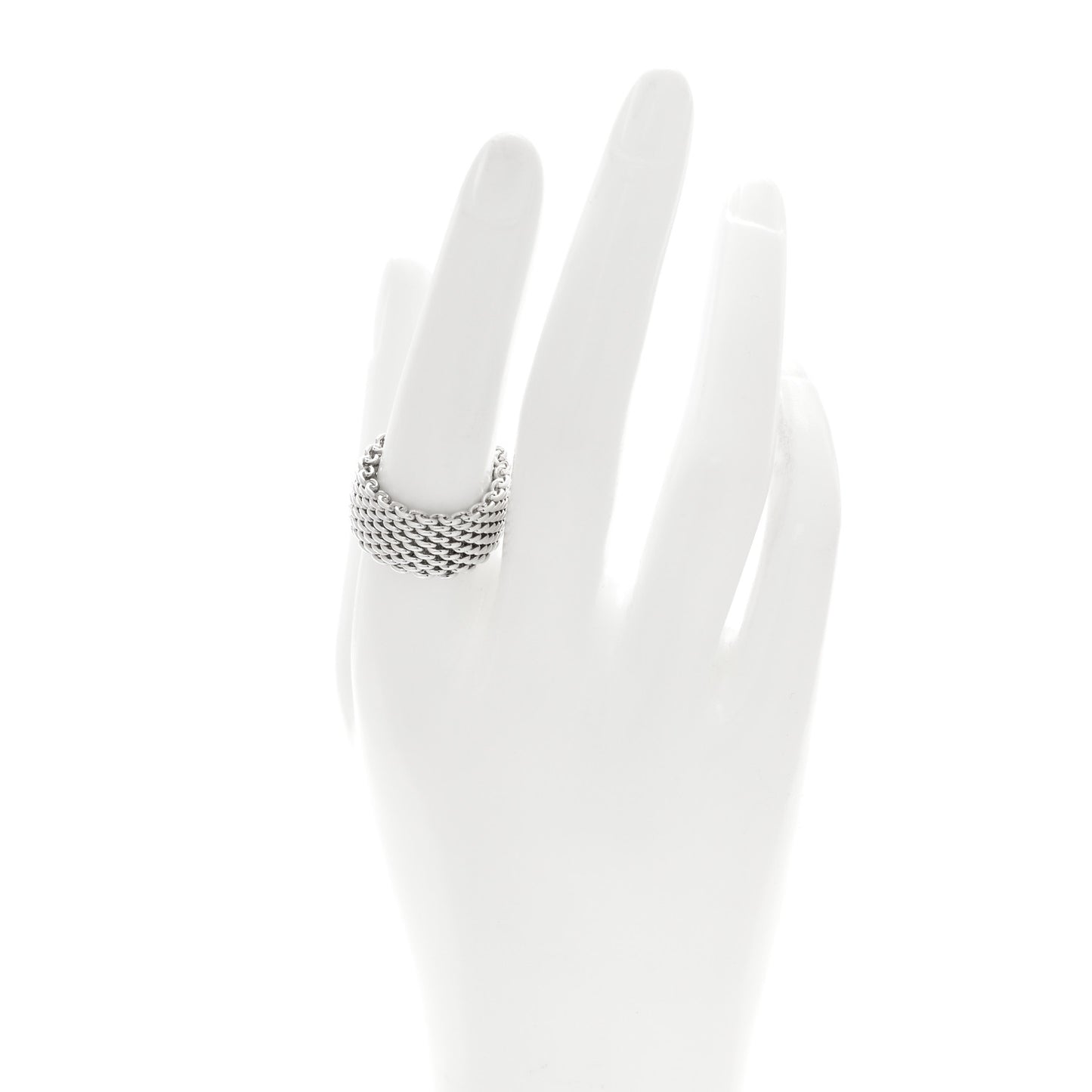 Sterling Silver Somerset Mesh Ring 57 8