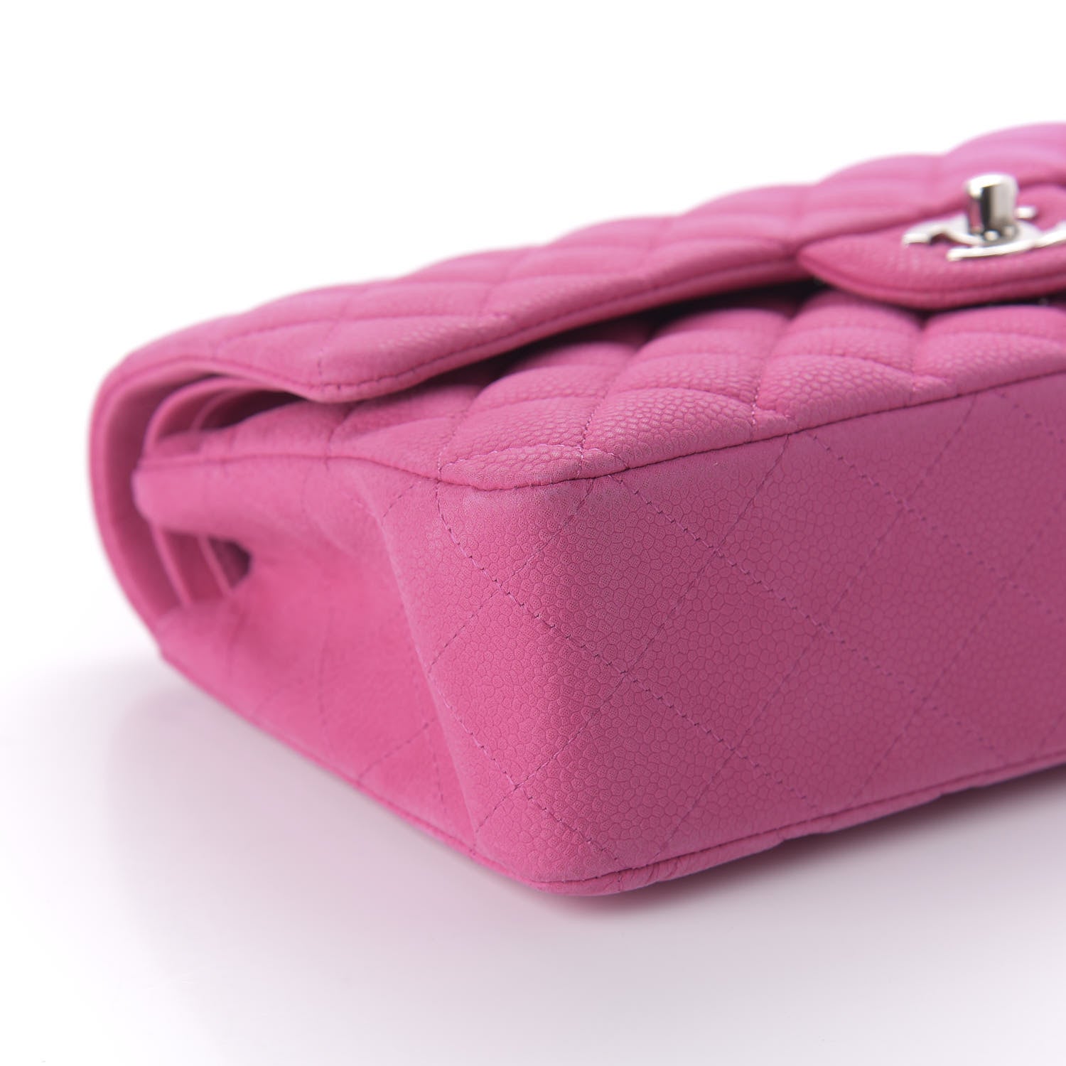 Chanel Iridescent Caviar Quilted Medium Double Flap Pink 7 of 12