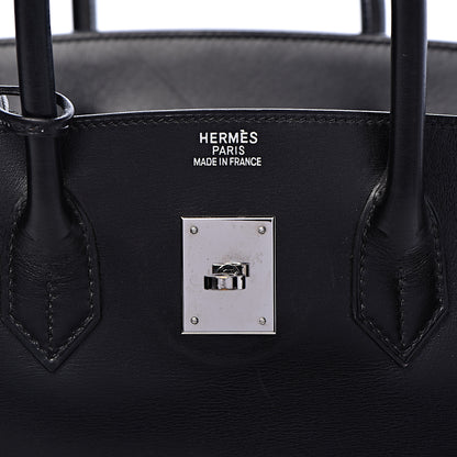 Hermes Box Birkin 35 Black Bleu Marine 28 of 42