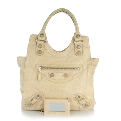 Balenciaga Agneau Giant 21 Silver Hardware Folder Sahara 1 of 8