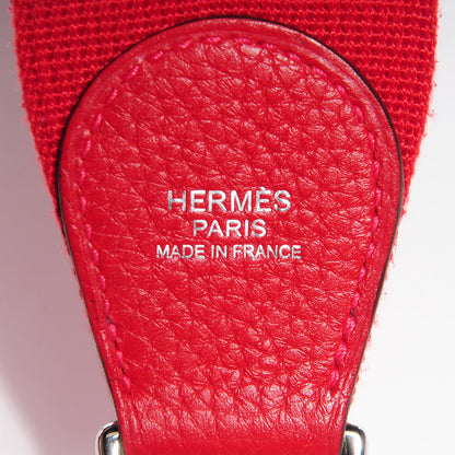 Hermes Taurillon Clemence Evelyne III PM Rouge Casaque 13 of 15