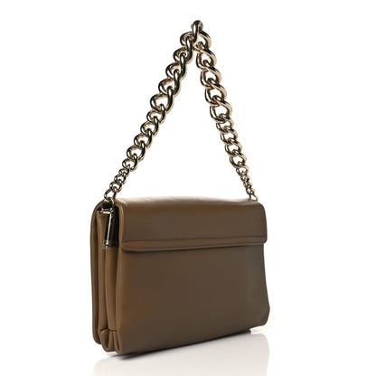 Versace Nappa Palazzo Sultan Shoulder Bag Brown 3 of 10